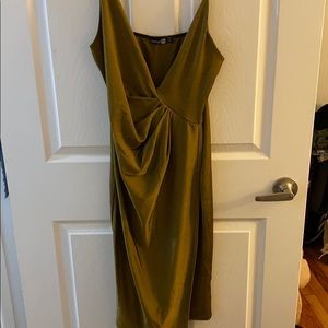 Gold dress w/ slit